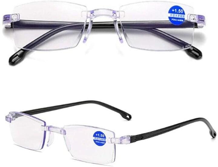 HIGH HARDNESS ANTI-BLUE PROGRESSIVE FAR AND NEAR DUAL-USE READING GLASSES