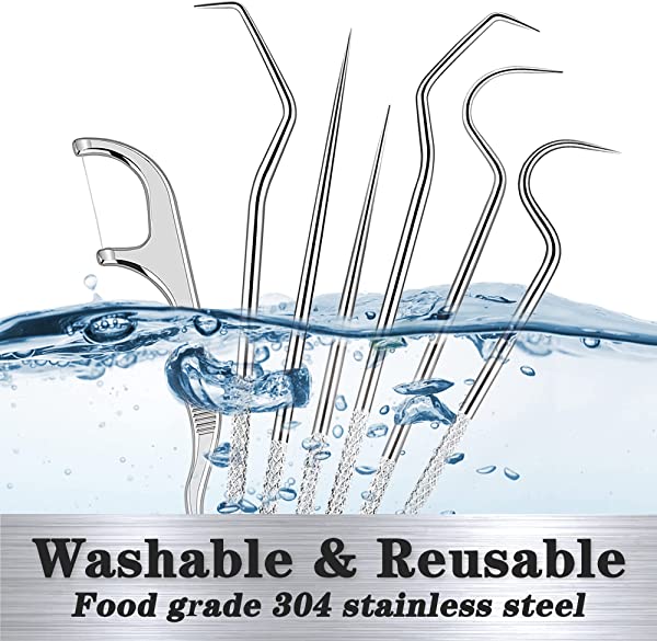 🎁Summer hot sale 🎁Stainless Steel Toothpick Set 7pcs