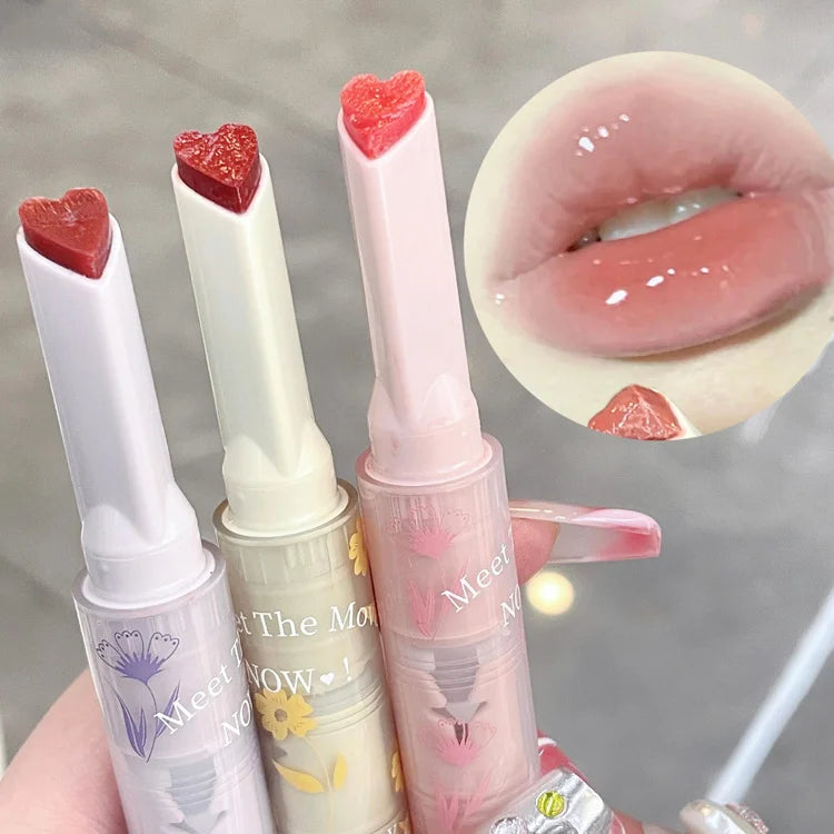 Jelly heart-shaped solid lip gloss