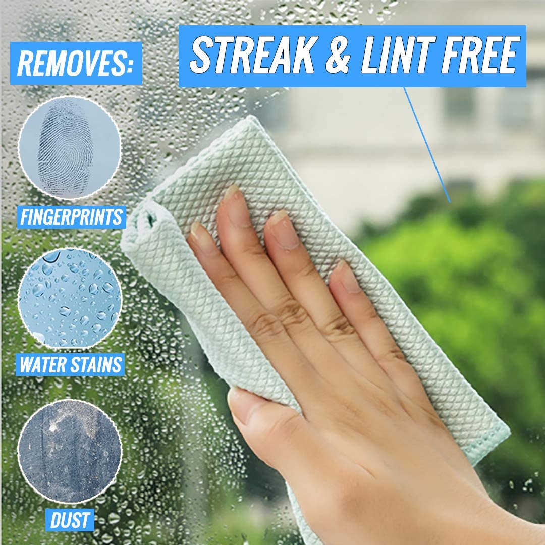 NanoScale Streak Free Miracle Cleaning Cloths Reusable