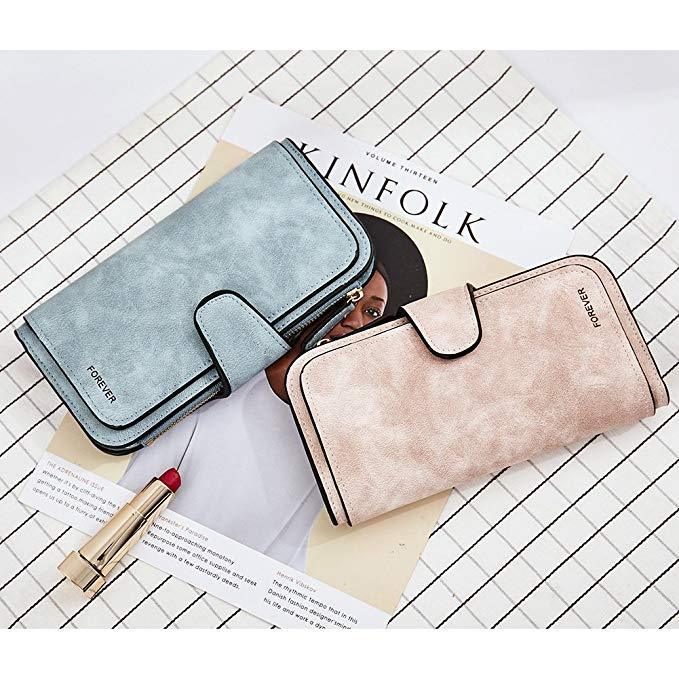 Leather Zipper Long Wallet Card Holder Viconchic