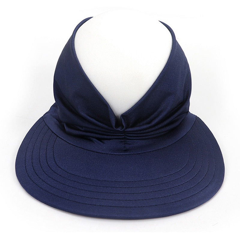 Summer womens UV protection stretch sun hat