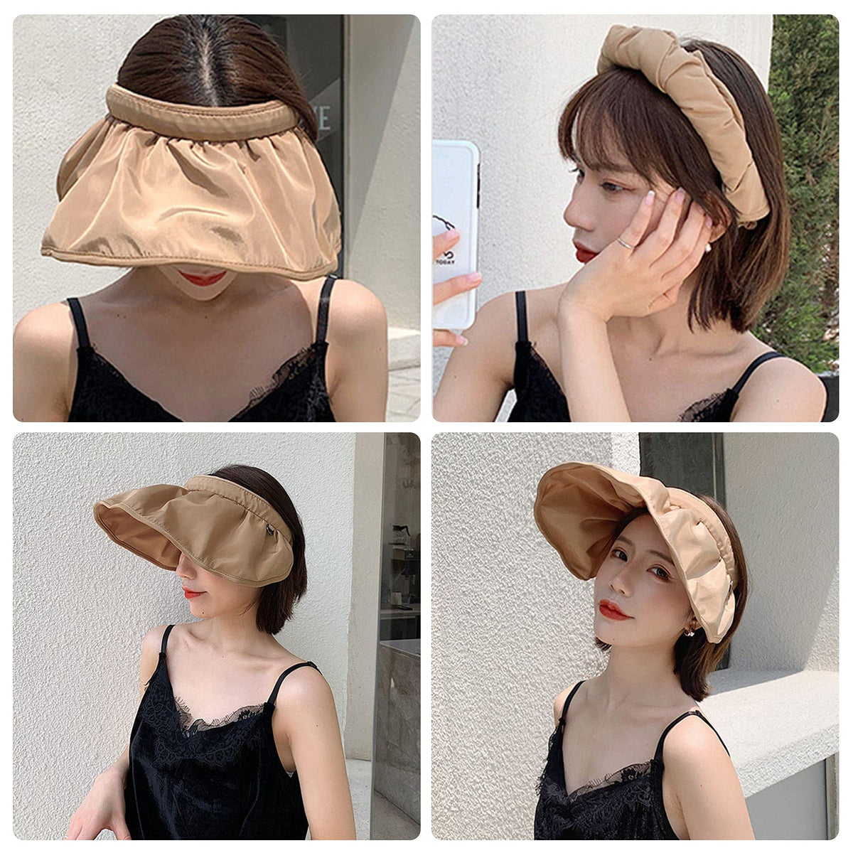 2 in 1 Sun Visor Hat Wide