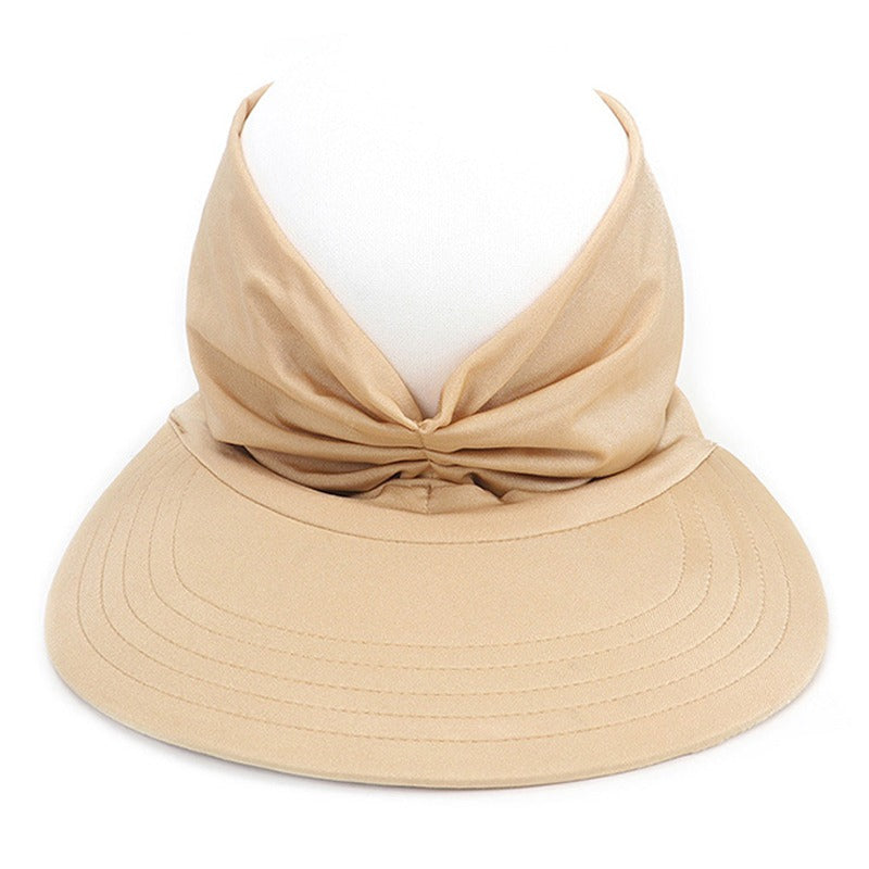 Summer womens UV protection stretch sun hat