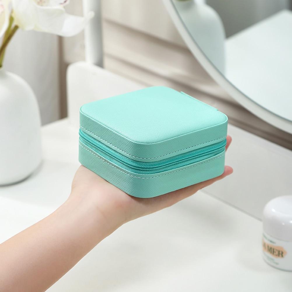 Small Portable Travel Jewelry Organizer Case