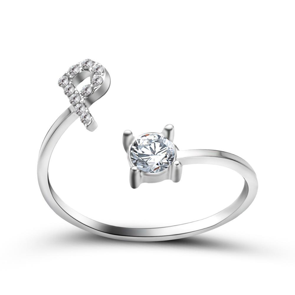 Perfect Gift Adjustable Initial Ring