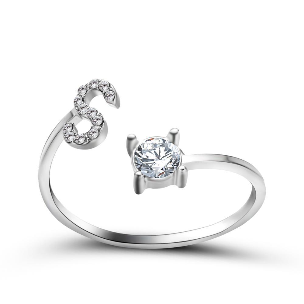 Perfect Gift Adjustable Initial Ring