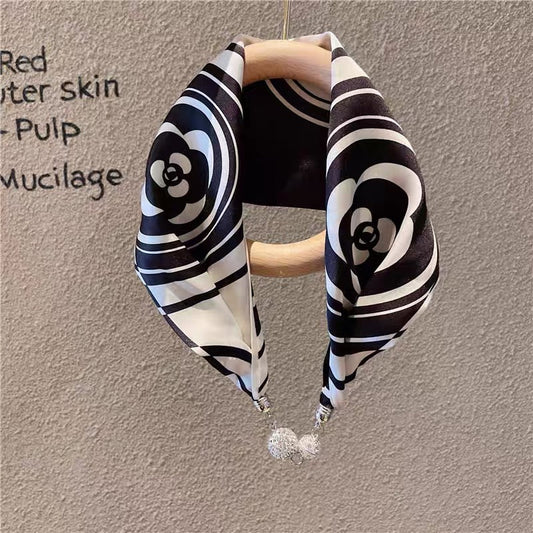 Magnetic Clasp Silk Scarf Hairband