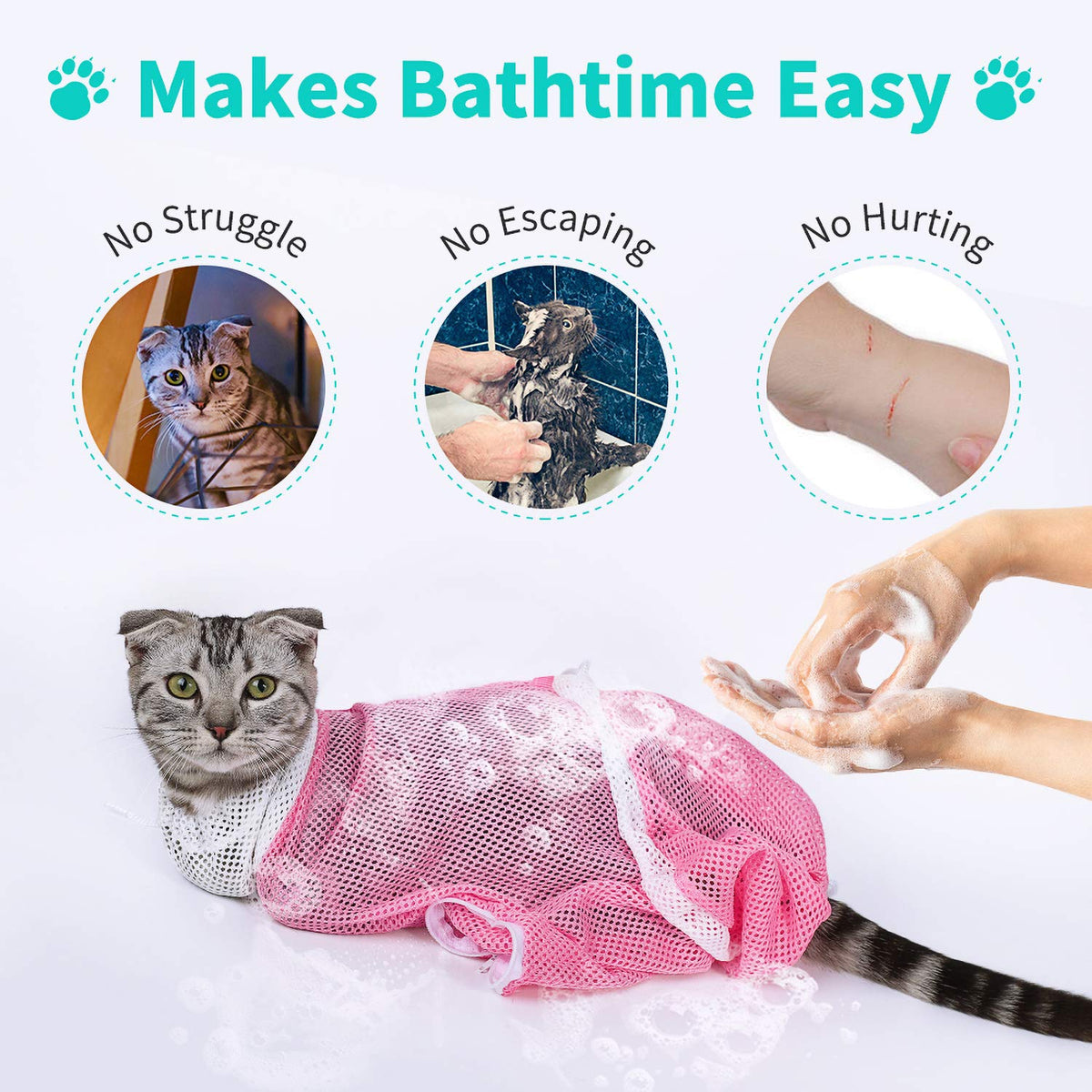 MULTI FUNCTION PET GROOMING BATH BAG